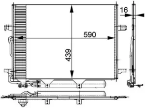 Condensador Mercedes Clase E (W211) All para Mercedes-Benz E W211 2002