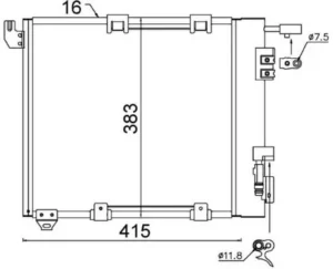 Condensador Opel Astra G / Zafira para Opel ASTRA G 1998