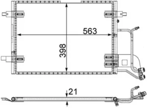 Condensador Vag A4 I / Passat Iv All Petrol para Audi A4 1994