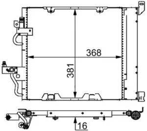 Condensador de aire acondicionado para Opel ASTRA H 2004