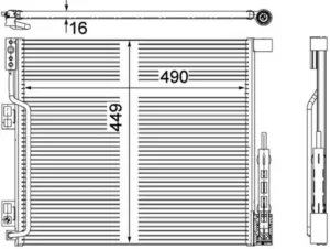 Condensador de aire acondicionado para Nissan NV200 2010