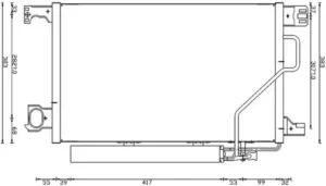 Condensador Mercedes C-Class T-Model (S203) para Mercedes-Benz C W203 2000