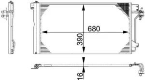 Condensador Vw Transporter V para Volkswagen TRANSPORTER T5 2003