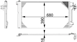 Condensador Vw Transporter V para Volkswagen TRANSPORTER T5 2003