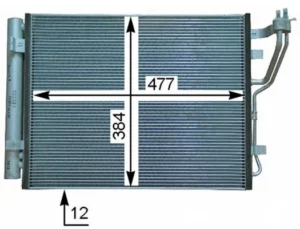 Condensador de aire acondicionado para Hyundai I30 2007