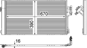 Condensador Mercedes Vito para Mercedes-Benz VITO W639 2003