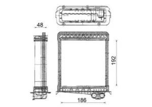 Radiador de calefacción para Volvo S40 1996