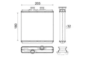 Radiador Radiador De Calefacción Mercedes C Class (W204) para Mercedes-Benz C W204 2007