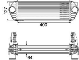 Intercooler Ford Transit Connect (P65/P70/P80) para Ford TRANSIT CONNECT 2006