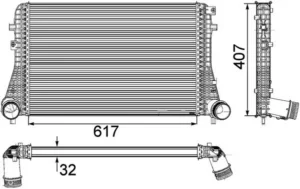 Intercooler para Volkswagen PASSAT B6 2005