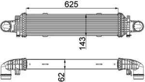 Intercooler para Mercedes-Benz C W204 2007