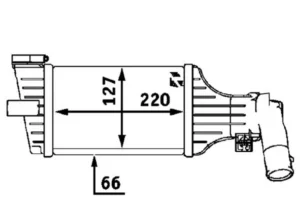 Intercooler para Opel ASTRA G 1998