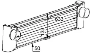 Intercooler Mercedes Viano (W639) para Mercedes-Benz VITO W639 2003