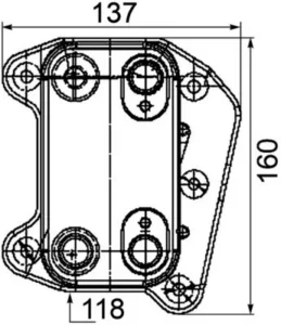 Radiador de aceite para Volkswagen GOLF III 1991