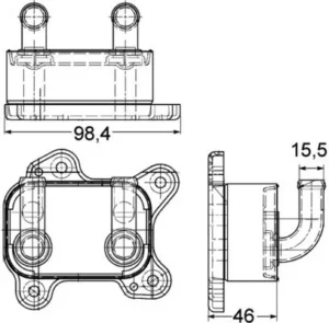 Radiador Oleo Opel para Mercedes-Benz SPRINTER 1995
