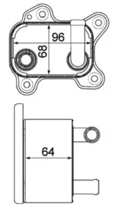 Radiador de aceite de cambio automático para Opel ASTRA J 2009 y CORSA D 2006
