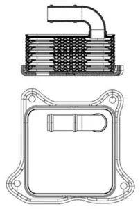 Radiador de aceite para Mercedes-Benz C W202 1993