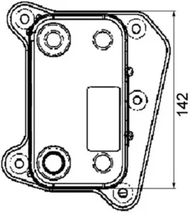 Radiador Oleo Mercedes para Mercedes-Benz C W202 1993