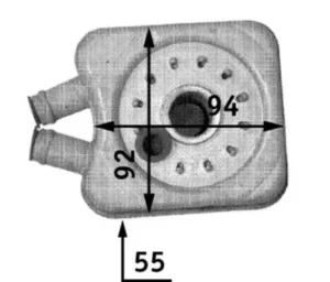Radiador Oleo Vag para Volkswagen GOLF III 1991