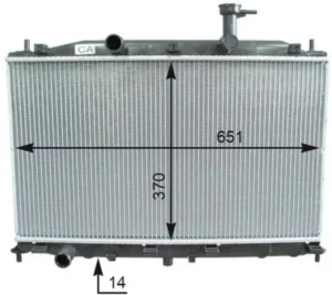 Radiador para Hyundai ACCENT 2006