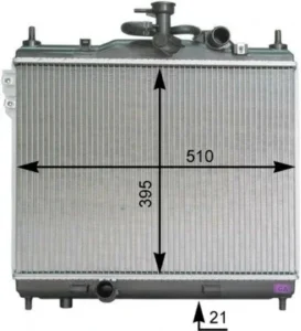 Radiador para Hyundai GETZ 2002