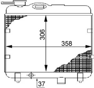 Radiador para Seat MARBELLA 1986