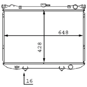 Radiador para Nissan PICK-UP 720 1980