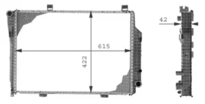 Radiador Mercedes Clase C(W202) para Mercedes-Benz C W202 1993