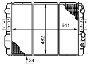 Radiador para Iveco DAILY 1990