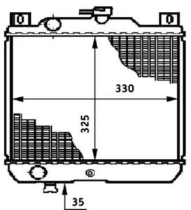 Radiador para Suzuki SWIFT II 1989